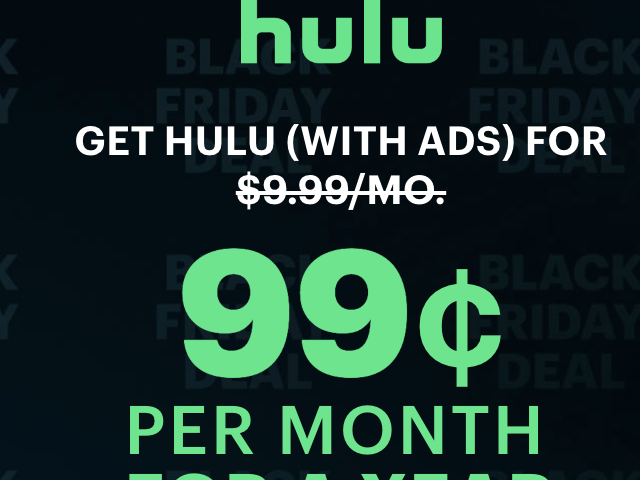 Hulu 99cents per month