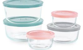 Pyrex 10-piece Glass Storage Set with Lids $14